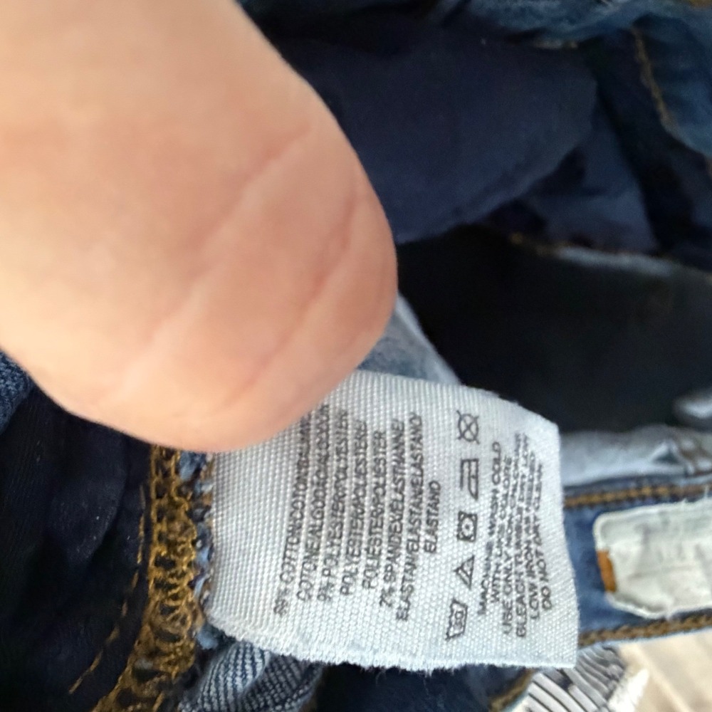 Free People Womens Skinny Jeans Distressed Ripped Knee Blue Size 27 - Picture 4 of 15